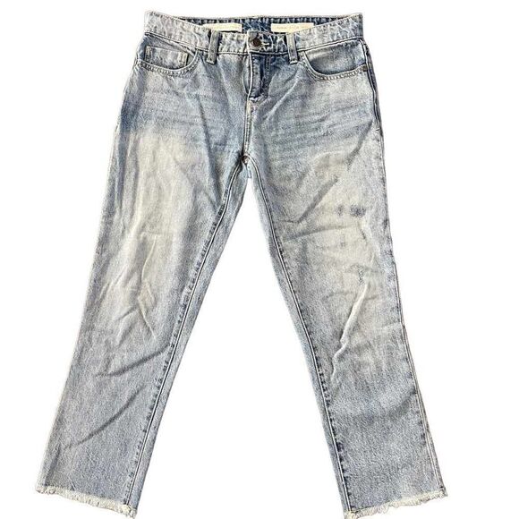 Pilcro and the Letterpress Denim - Pilcro & the Letterpress Anthropologie Frayed Hem Straight Leg Jeans
